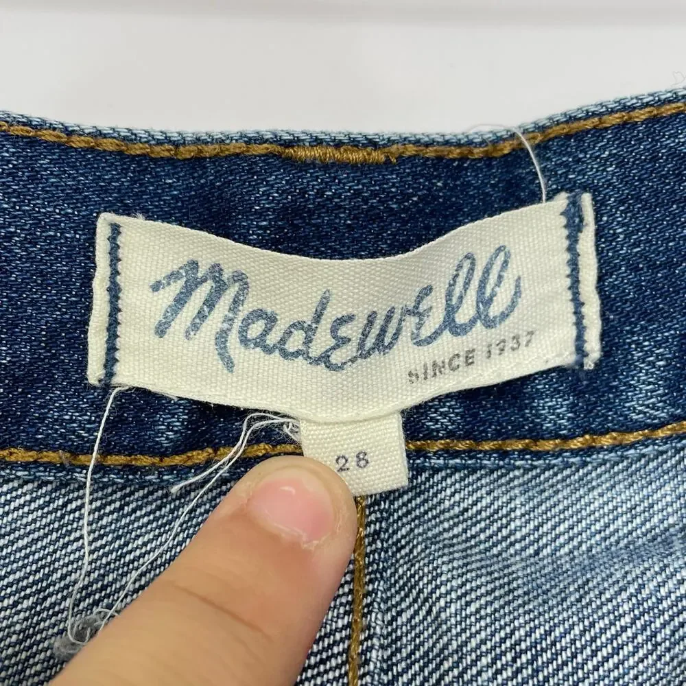 Madewell distressed denim short shorts women's size 28